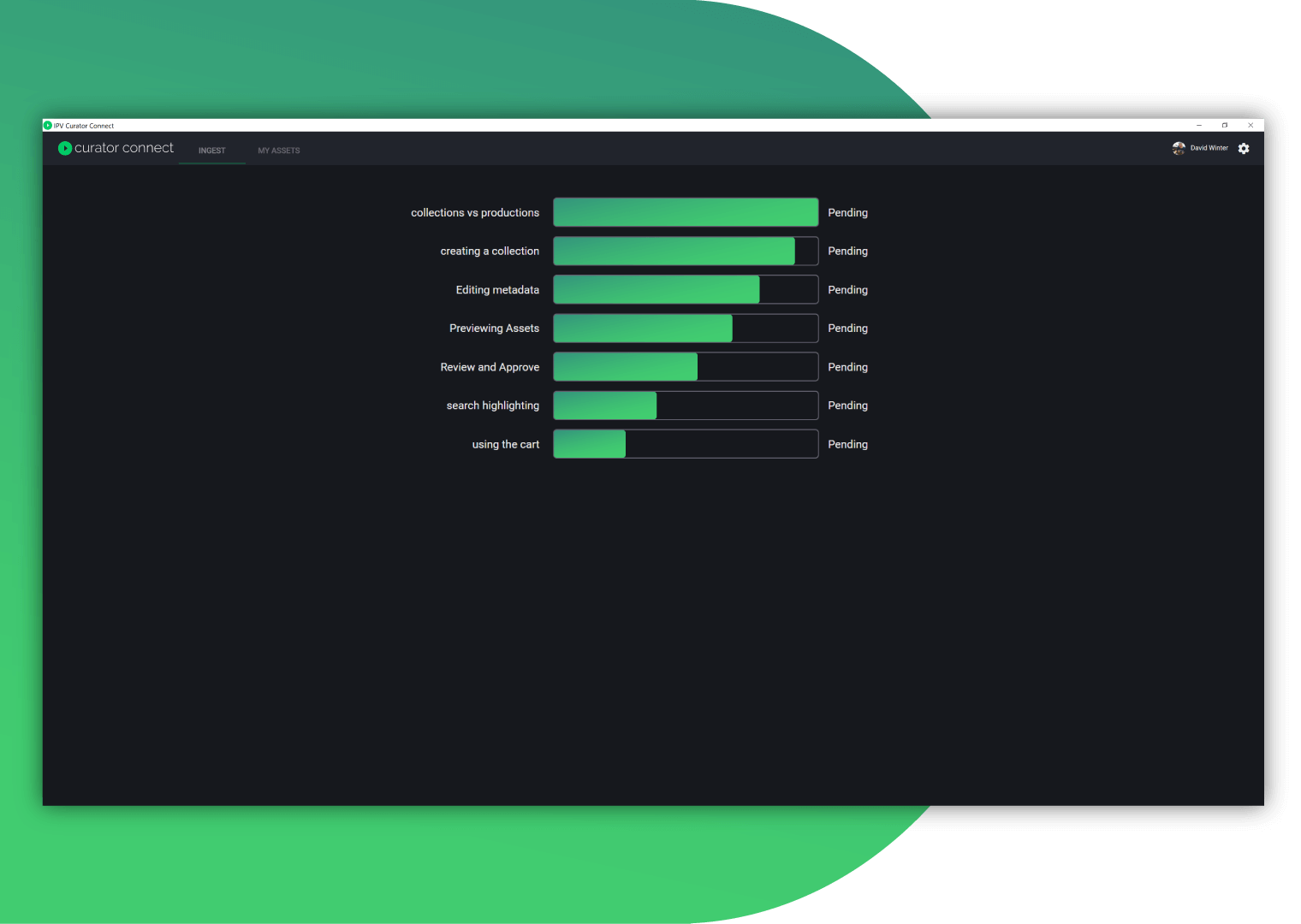 Curator Connect performing remote ingest